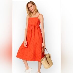 Madewell Orange Summer Dress size extra small